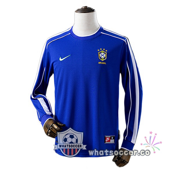 Brazil Retro Away Long Sleeve Blue 1998