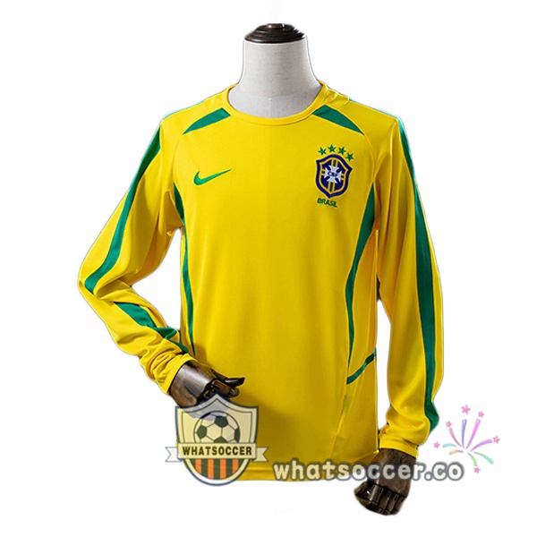 Brazil Retro Home Long Sleeve Yellow 2002