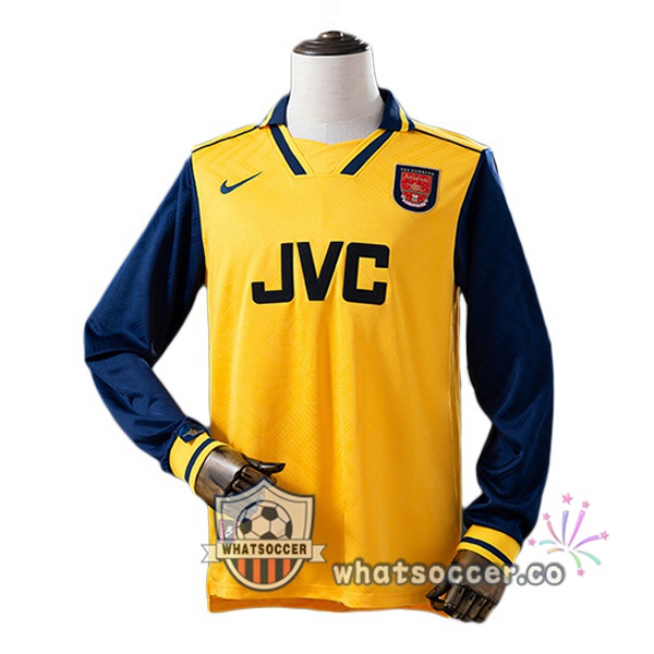 Arsenal Retro Away Long Sleeve Yellow 1996-1997