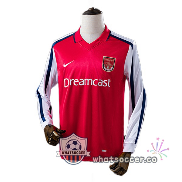 Arsenal Retro Home Long Sleeve Red 2001-2002