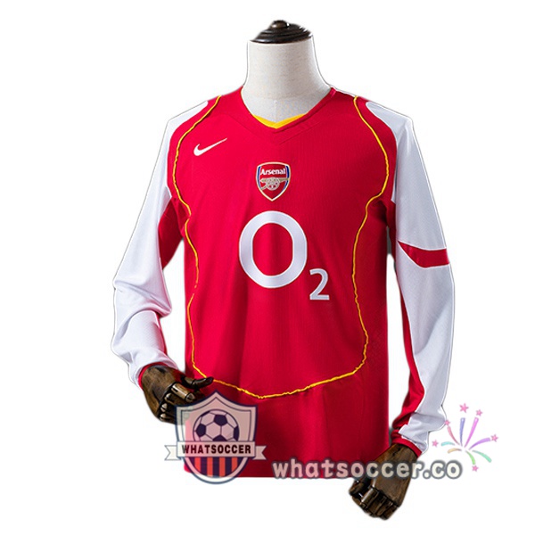 Arsenal Retro Home Long Sleeve Red 2004-2005