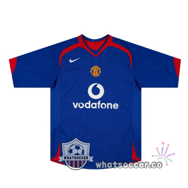 Manchester United Retro Away Blue 2005-2006 Manchester United Retro Away Blue 2005-2006