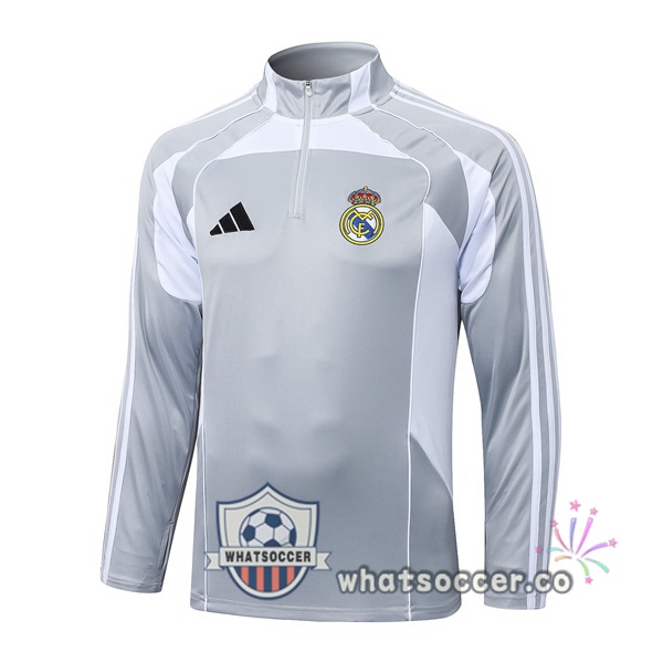 Soccer Sweater Real Madrid Gray 2025-2026