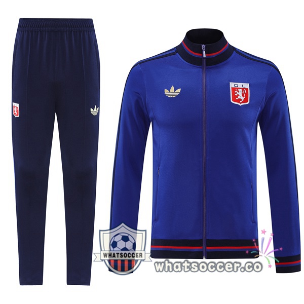 Training Jacket Olympique Lyonnais Blue 2025-2026 Training Jacket Olympique Lyonnais Blue 2025-2026