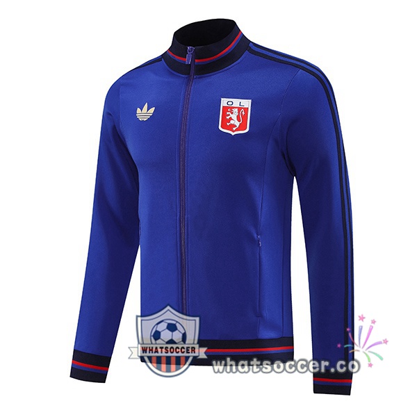 Soccer Jacket Olympique Lyonnais Blue 2025-2026 Soccer Jacket Olympique Lyonnais Blue 2025-2026