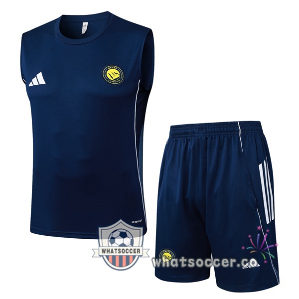 Al-Nassr FC Soccer Vest + Shorts Blue Royal 2025-2026