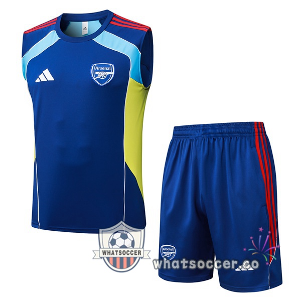 Arsenal Soccer Vest + Shorts Blue 2025-2026