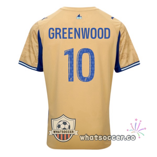Olympique de Marseille (GREENWOOD 10) Fourth Soccer Jerseys Yellow 2025-2026 Olympique de Marseille (GREENWOOD 10) Fourth Soccer Jerseys Yellow 2025-2026
