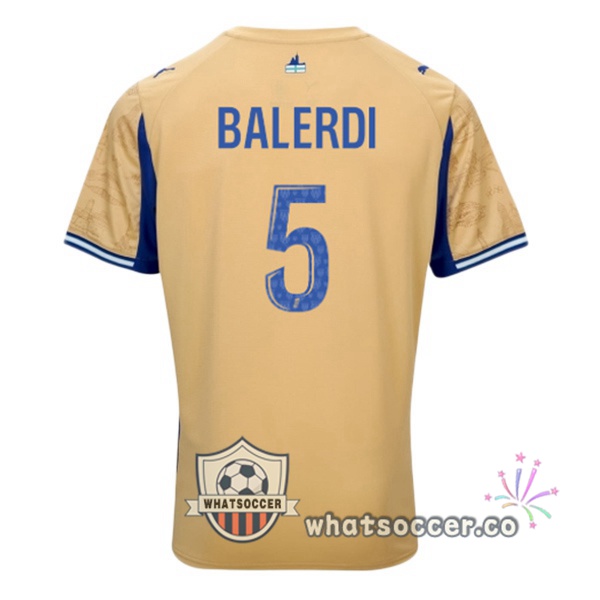 Olympique de Marseille (BALERDI 5) Fourth Soccer Jerseys Yellow 2025-2026 Olympique de Marseille (BALERDI 5) Fourth Soccer Jerseys Yellow 2025-2026