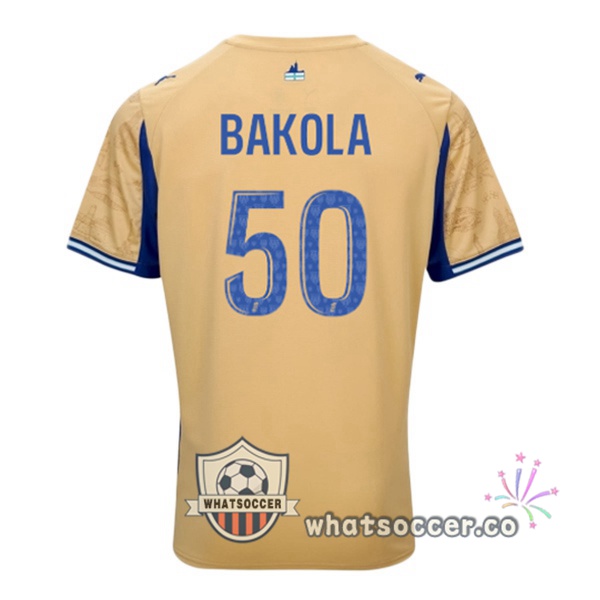 Olympique de Marseille (BAKOLA 50) Fourth Soccer Jerseys Yellow 2025-2026 Olympique de Marseille (BAKOLA 50) Fourth Soccer Jerseys Yellow 2025-2026