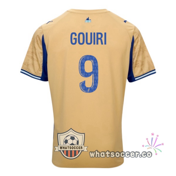 Olympique de Marseille (GOUIRI 9) Fourth Soccer Jerseys Yellow 2025-2026 Olympique de Marseille (GOUIRI 9) Fourth Soccer Jerseys Yellow 2025-2026