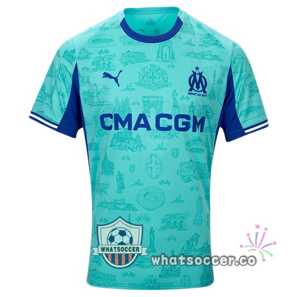Olympique de Marseille Goalkeeper Soccer Jerseys Green 2025-2026 Olympique de Marseille Goalkeeper Soccer Jerseys Green 2025-2026
