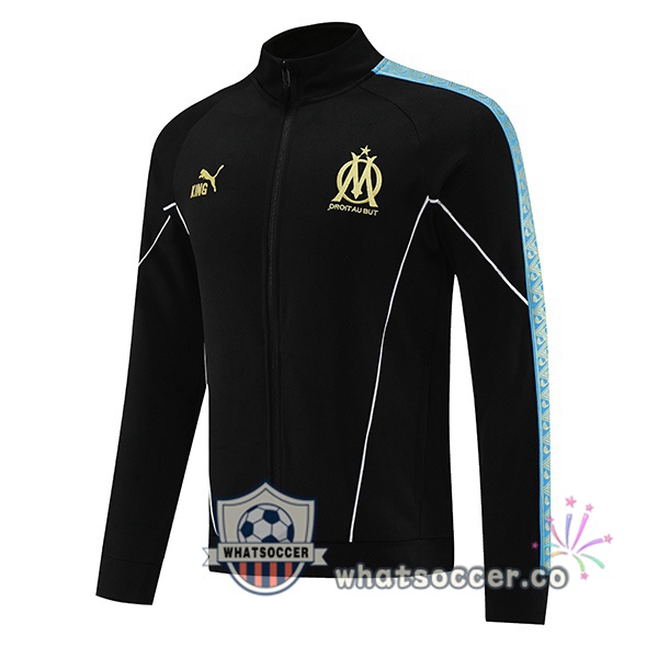 Soccer Jacket Olympique de Marseille Black 2025-2026