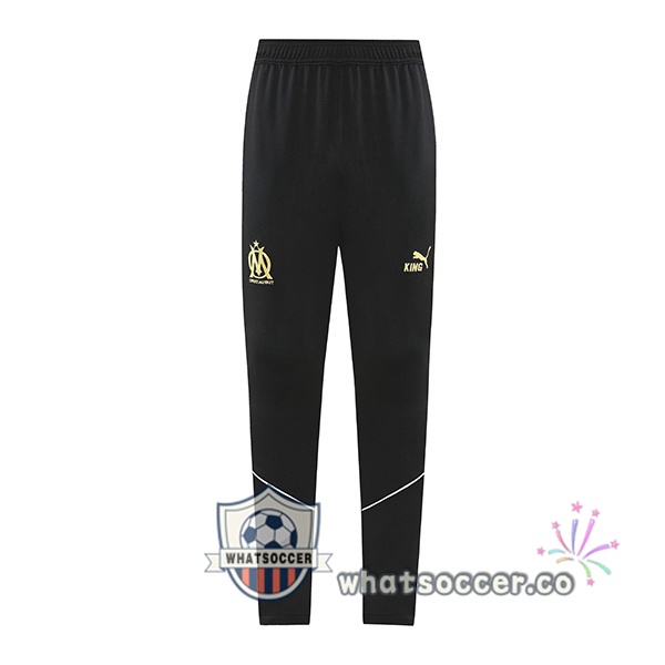 Olympique de Marseille Soccer Pants Black 2025-2026