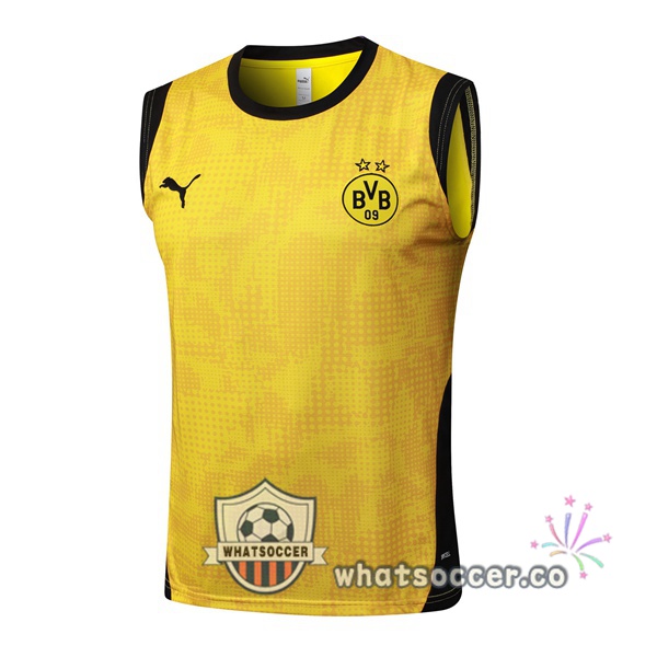 Dortmund BVB Soccer Vest Yellow 2025-2026 Dortmund BVB Soccer Vest Yellow 2025-2026