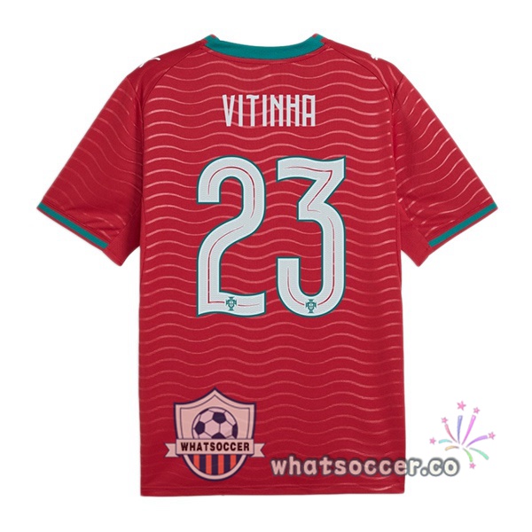 Portugal (Vitinha 23) Home Soccer Jerseys Red FIFA World Cup 2026