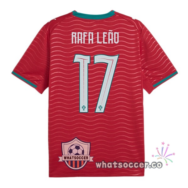 Portugal (Rafa Leão 17) Home Soccer Jerseys Red 2026-2027 Portugal (Rafa Leão 17) Home Soccer Jerseys Red 2026-2027