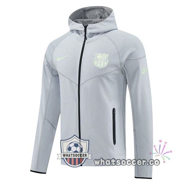 Hooded Sweatshirt FC Barcelona Gray 2025-2026 Hooded Sweatshirt FC Barcelona Gray 2025-2026