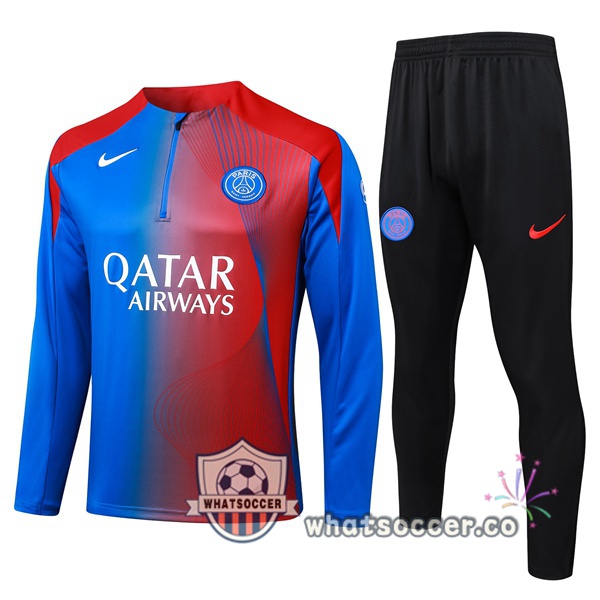 Training Wear Paris PSG Blue Red 2025-2026 Training Wear Paris PSG Blue Red 2025-2026
