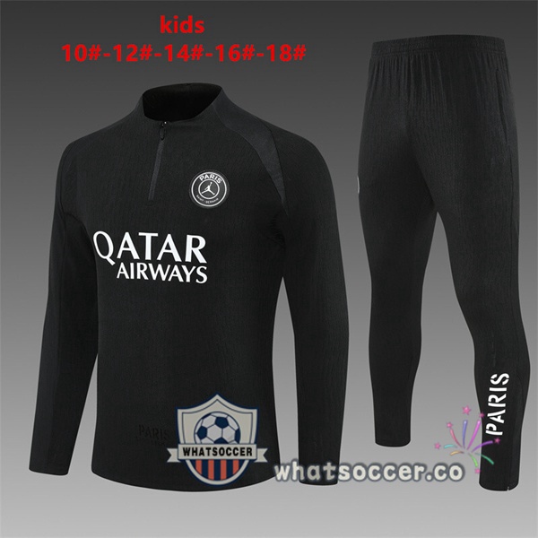 Training Wear Paris PSG Kids Black 2025-2026 Training Wear Paris PSG Kids Black 2025-2026