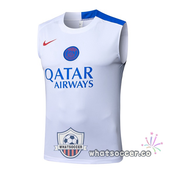 Paris PSG Soccer Vest White 2025-2026