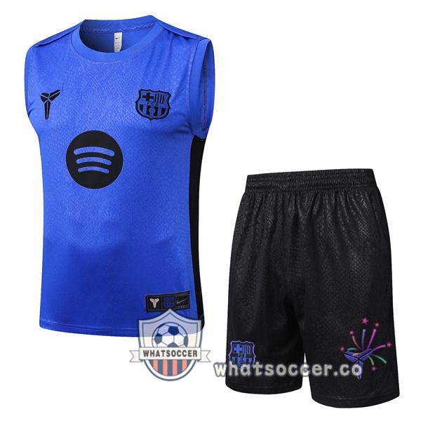 FC Barcelona Soccer Vest + Shorts Blue 2025-2026