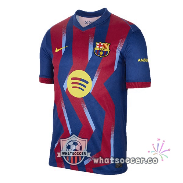 FC Barcelona Fourth Soccer Jerseys Blue Red 2025-2026 FC Barcelona Fourth Soccer Jerseys Blue Red 2025-2026