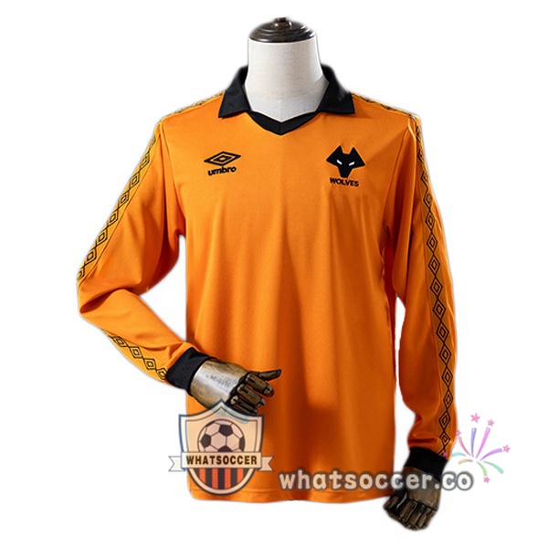 Wolves Retro Home Long Sleeve Yellow 1980-1981