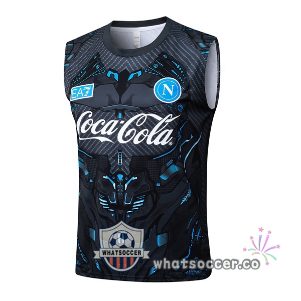 SSC Napoli Soccer Vest Black 2025-2026 SSC Napoli Soccer Vest Black 2025-2026