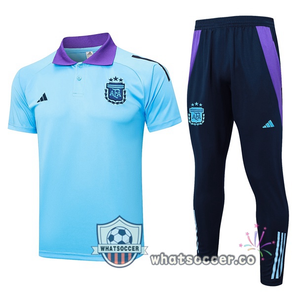 Training Polo Argentina + Pants Blue 2025-2026