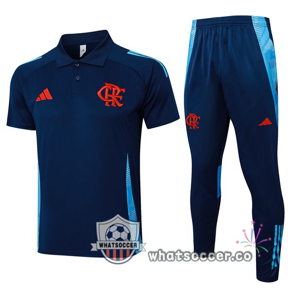 Training Polo Flamengo + Pants Blue Royal 2025-2026