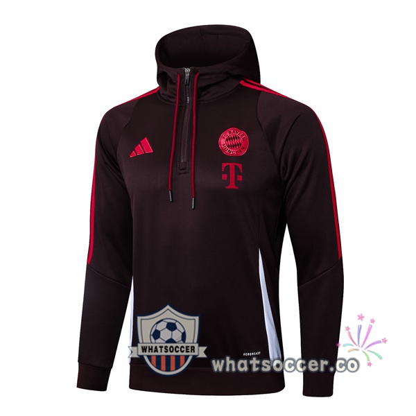 Hooded Sweatshirt Bayern Munich Red 2025-2026