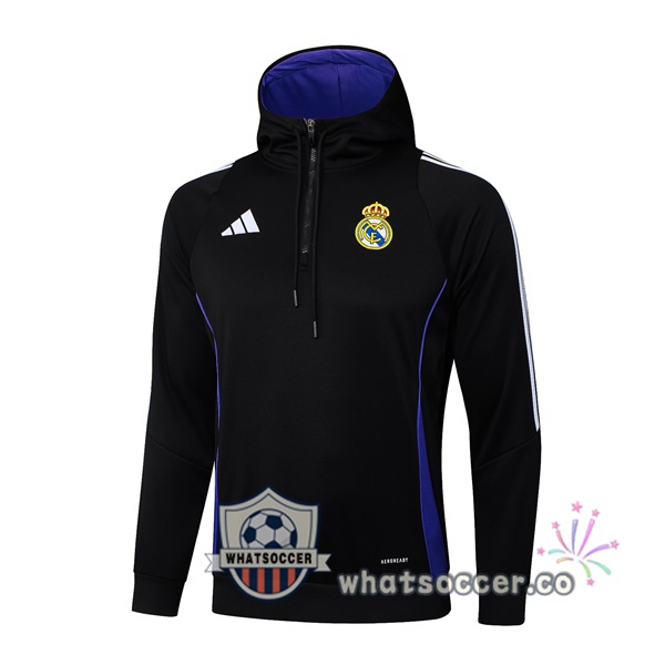 Hooded Sweatshirt Real Madrid Black 2025-2026