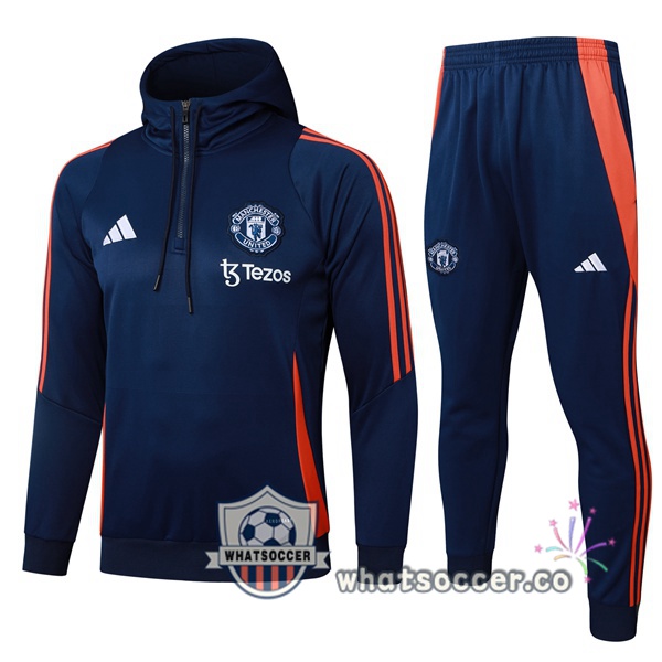 Tracksuit - Hooded Manchester United Blue Royal 2025-2026