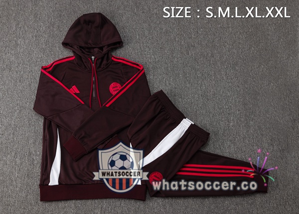 Tracksuit - Hooded Bayern Munich Red 2025-2026