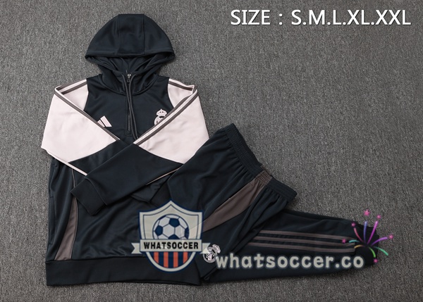 Tracksuit - Hooded Real Madrid Black Rose 2025-2026