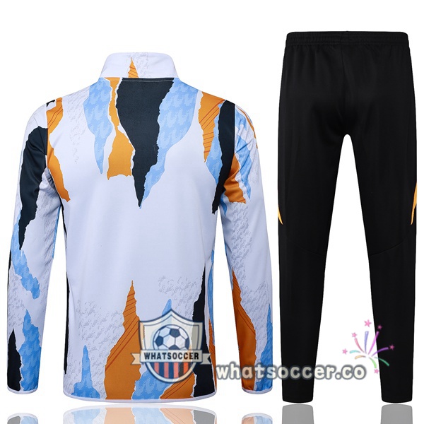 Training Jacket Real Madrid White Blue 2025-2026
