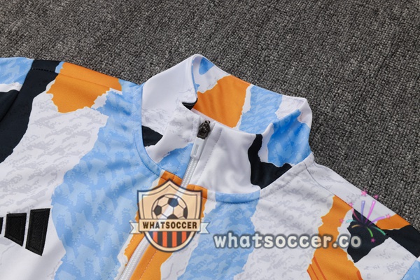 Training Jacket Real Madrid White Blue 2025-2026