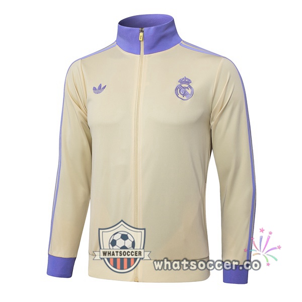 Soccer Jacket Real Madrid Yellow 2025-2026