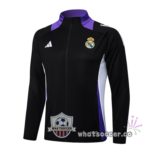Soccer Jacket Real Madrid Black 2025-2026