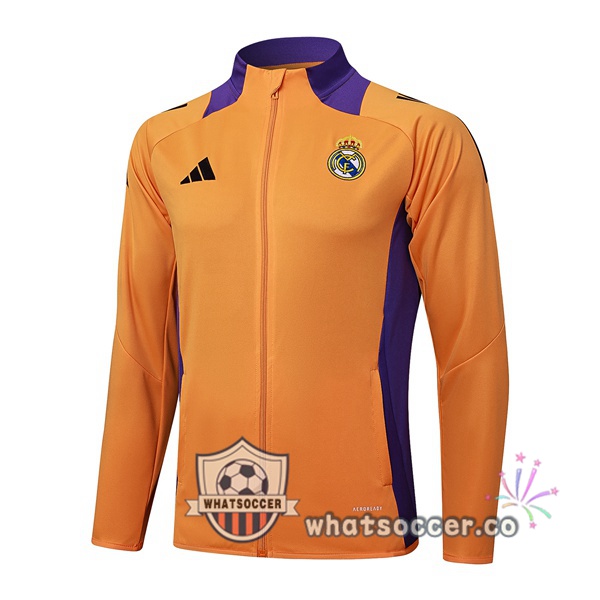 Soccer Jacket Real Madrid Orange 2025-2026