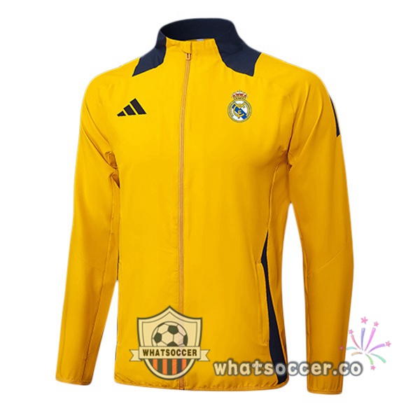 Soccer Jacket Real Madrid Yellow 2025-2026