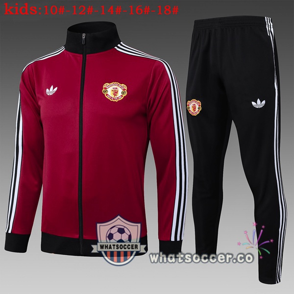 Training Jacket Manchester United Kids Red 2025-2026
