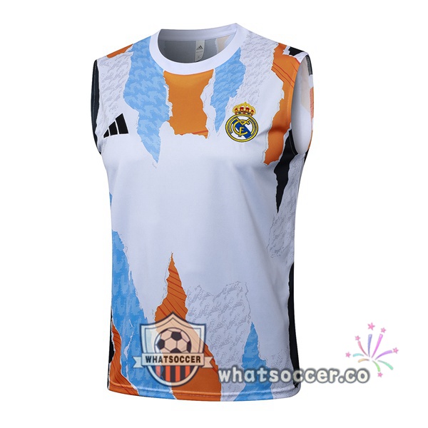 Real Madrid Soccer Vest White 2025-2026