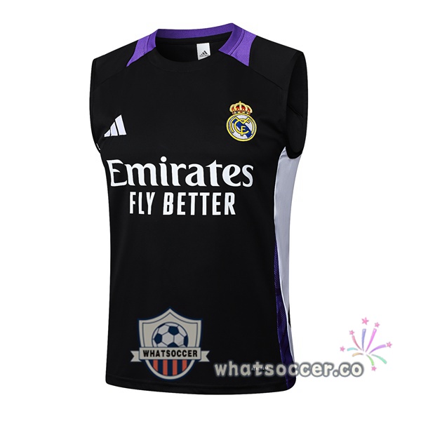 Real Madrid Soccer Vest Black 2025-2026