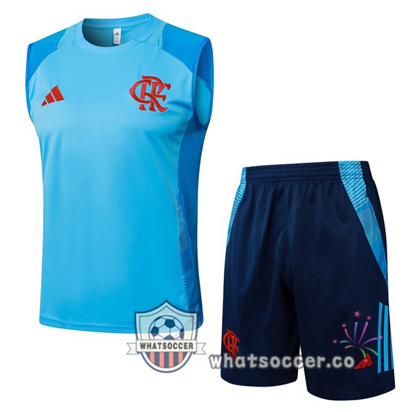 Flamengo Soccer Vest + Shorts Blue 2025-2026