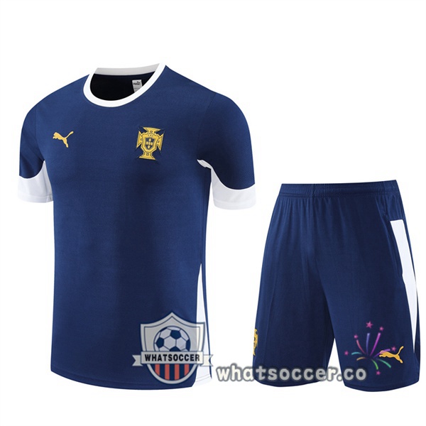 Portugal Training T-Shirts + Shorts Blue Royal 2025-2026