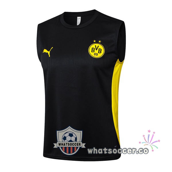 Dortmund BVB Soccer Vest Black 2025-2026