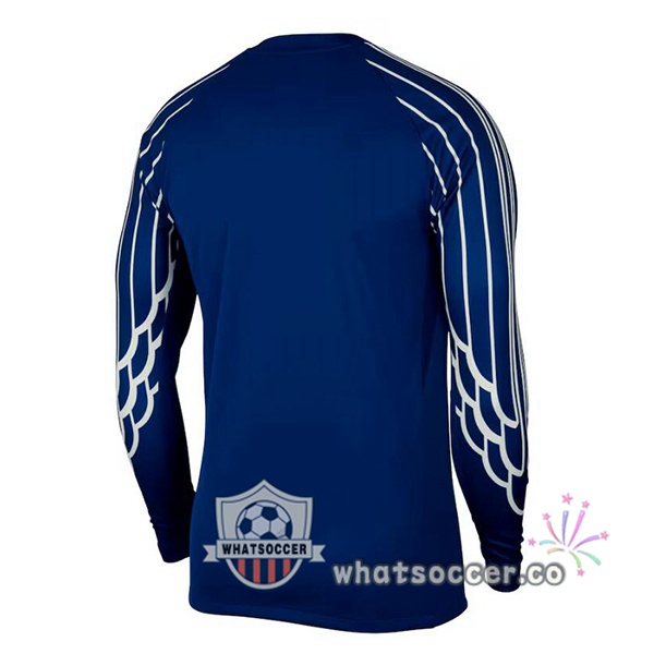 Paris PSG Fourth Soccer Jerseys Long Sleeve Blue Royal 2024-2025