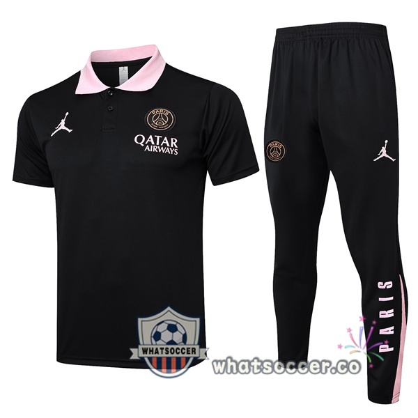 Training Polo Jordan Paris PSG + Pants Black 2025-2026